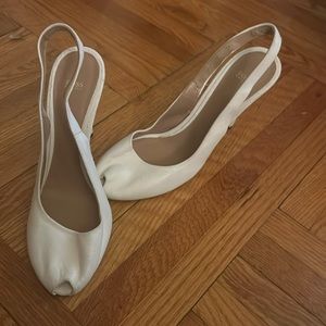 HUGO BOSS WHITE HEELS